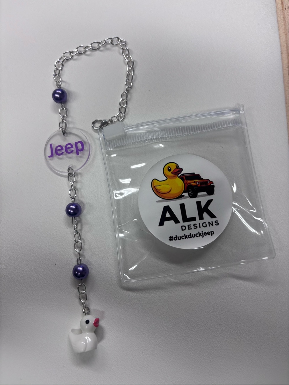 Jeep rearview mirror charm